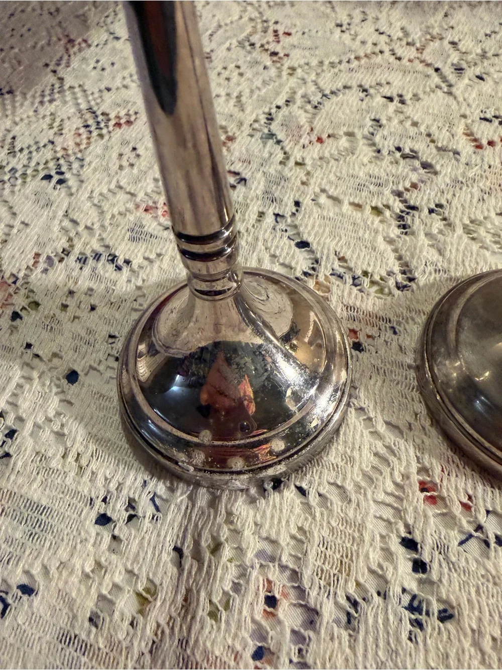 Classic Silver Candlestick Pair - Elegant Home Accent
